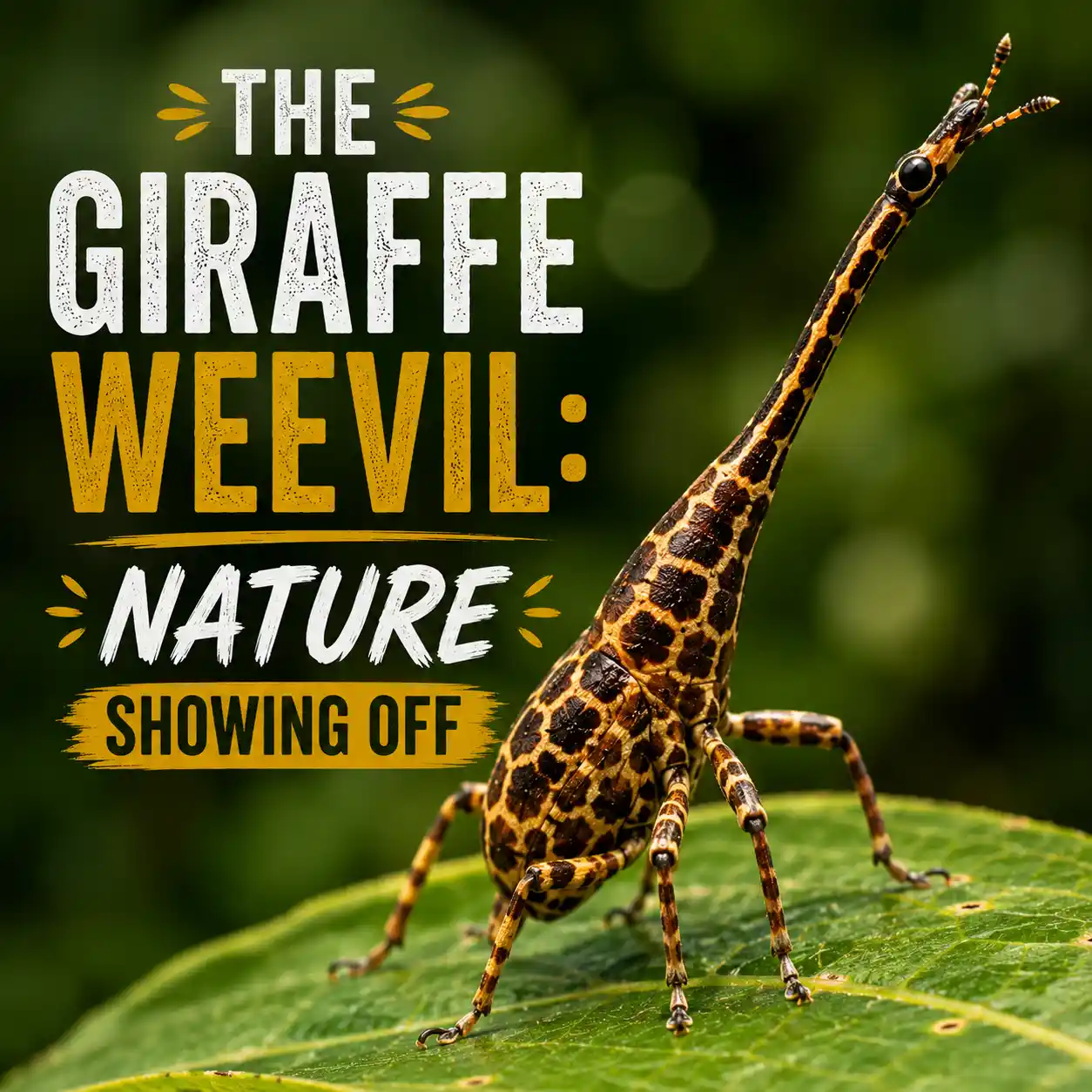 The Giraffe Weevil: Nature Showing Off
